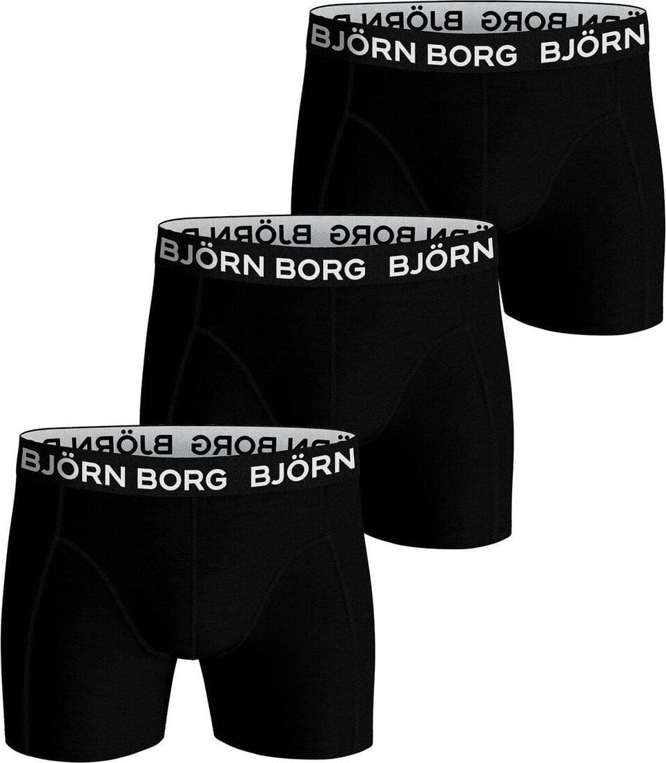 Björn Borg Cotton Stretch Boxer 3-pack - Black