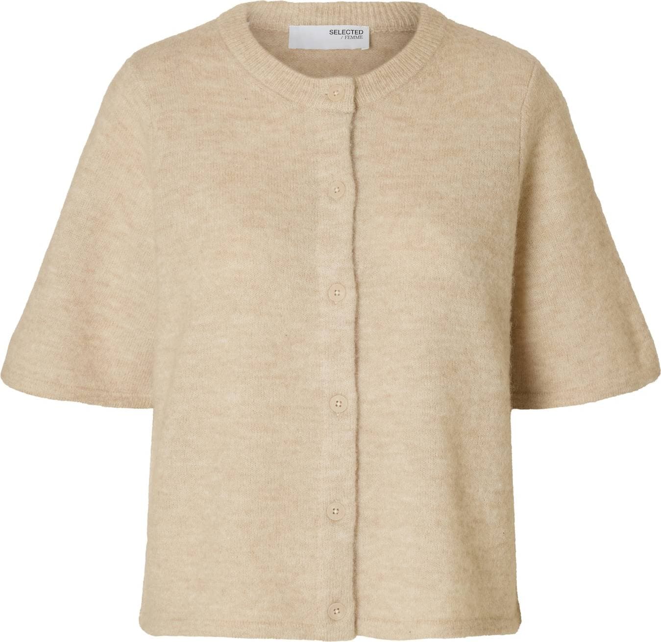 Selected Femme Slflulu 2/4 Knit - Beige
