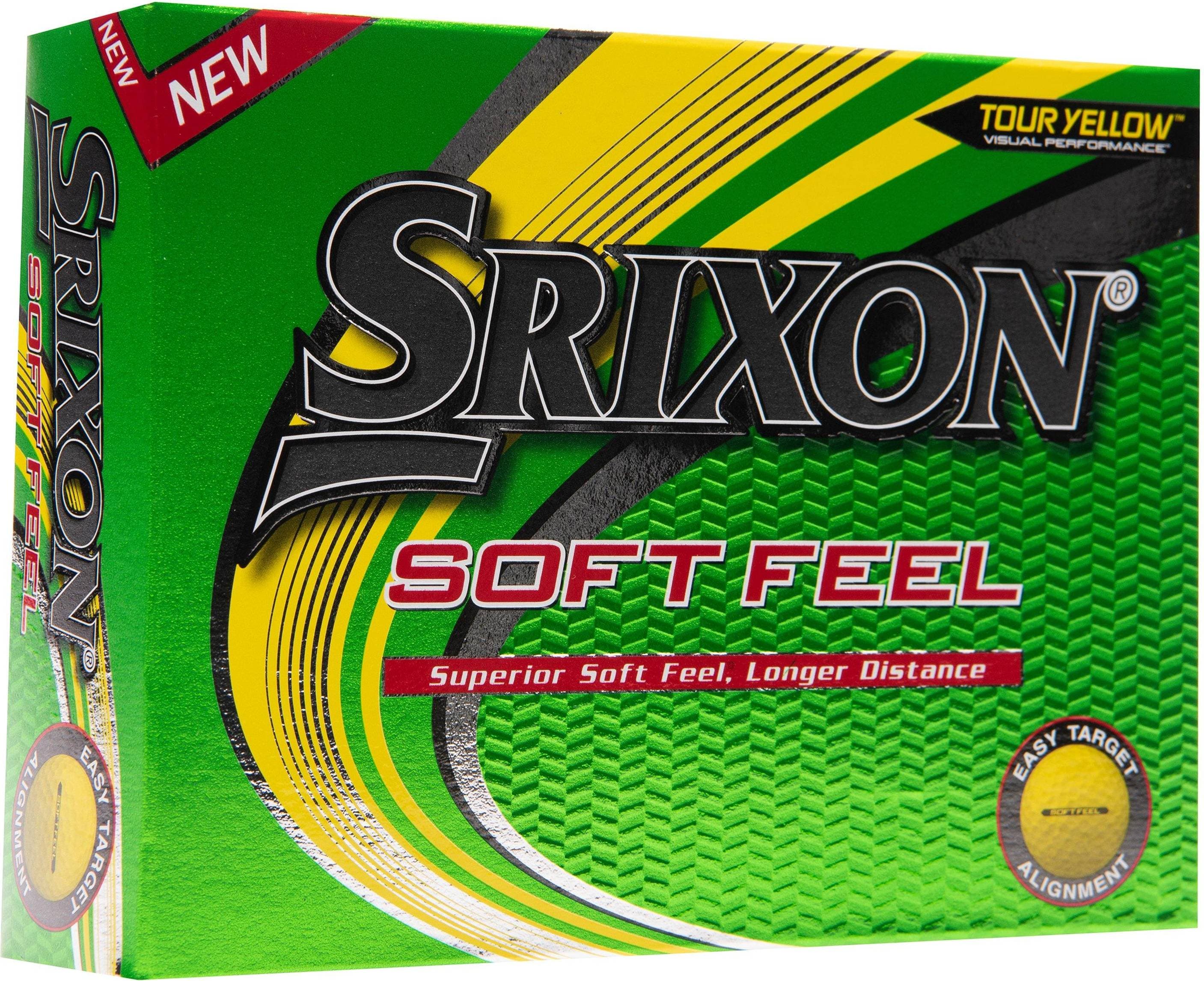 Srixon Soft Feel Golfbollar 1st Dussin Gul