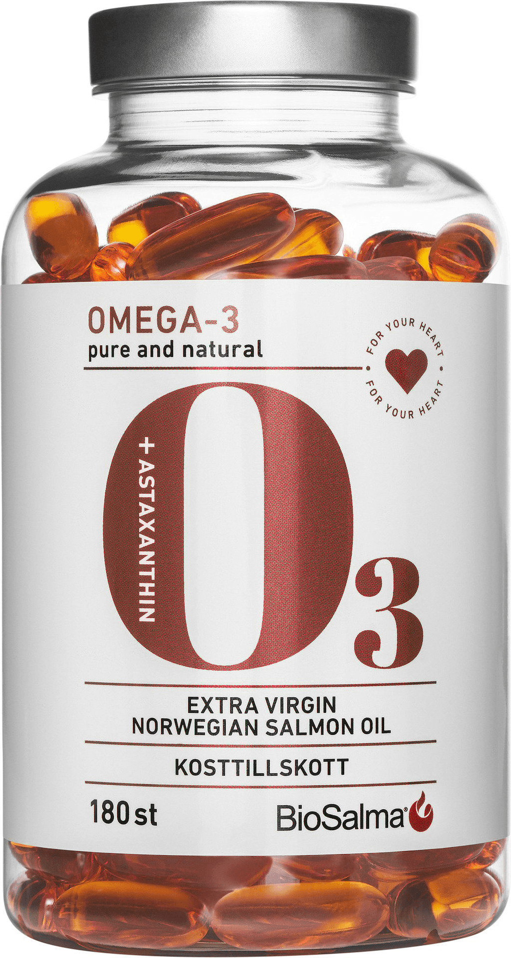 BioSalma Omega-3 Salmon Oil 1000mg 180 st