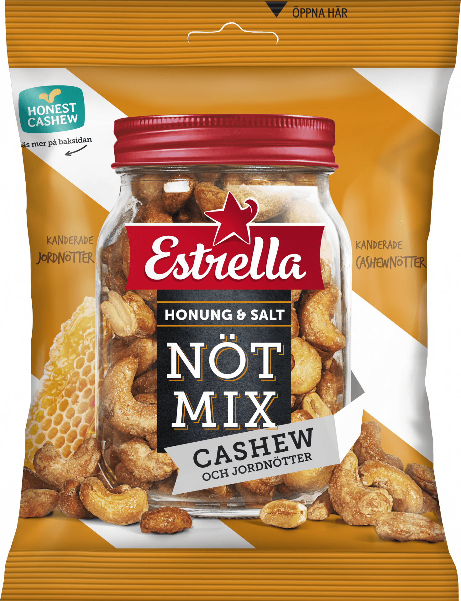 Estrella Nötmix Honung & Salt Cashew 175g 1pack