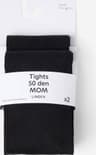 Lindex MOM Strumpbyxor 50 Denier - 2-pack