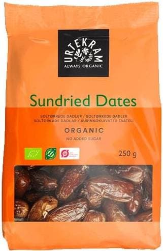 Urtekram Sun Dried Dates Eco 250g 250g
