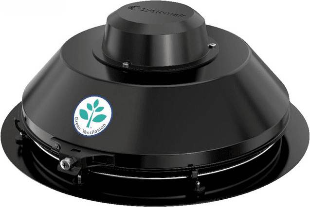 SystemAir TFSR 315 Takfläkt Svart