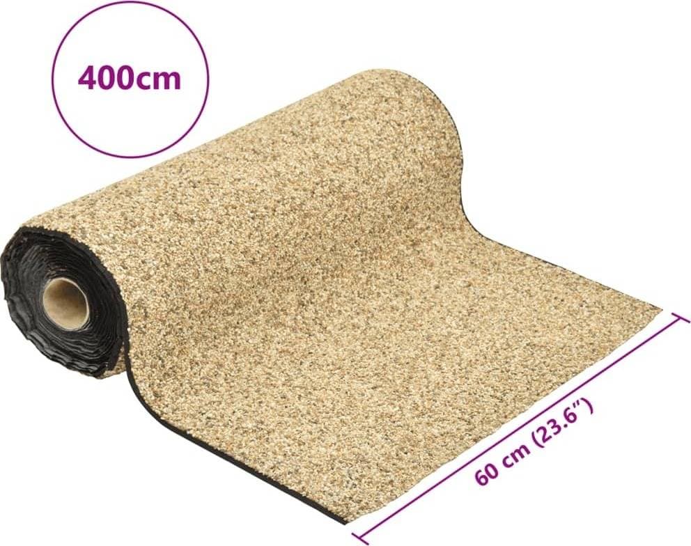 vidaXL Kantmatta Naturlig Sand 400x60 cm