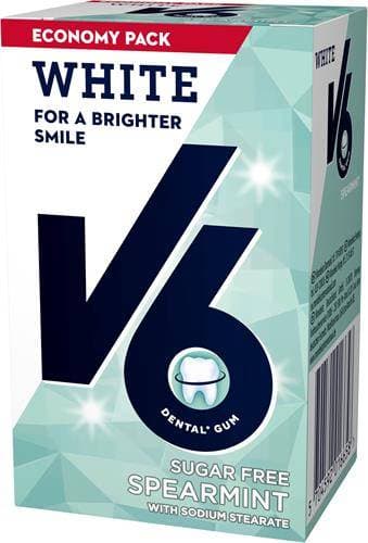 V6 White Spearmint Tuggummi 72 g