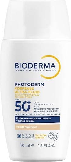Bioderma XDefense Ultra Fluid Shade 1 SPF50+ PA++++ 40ml