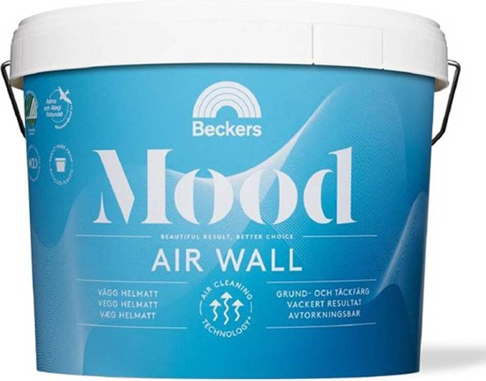 Beckers Mood Air A 2,7L Väggfärg White 2.7L