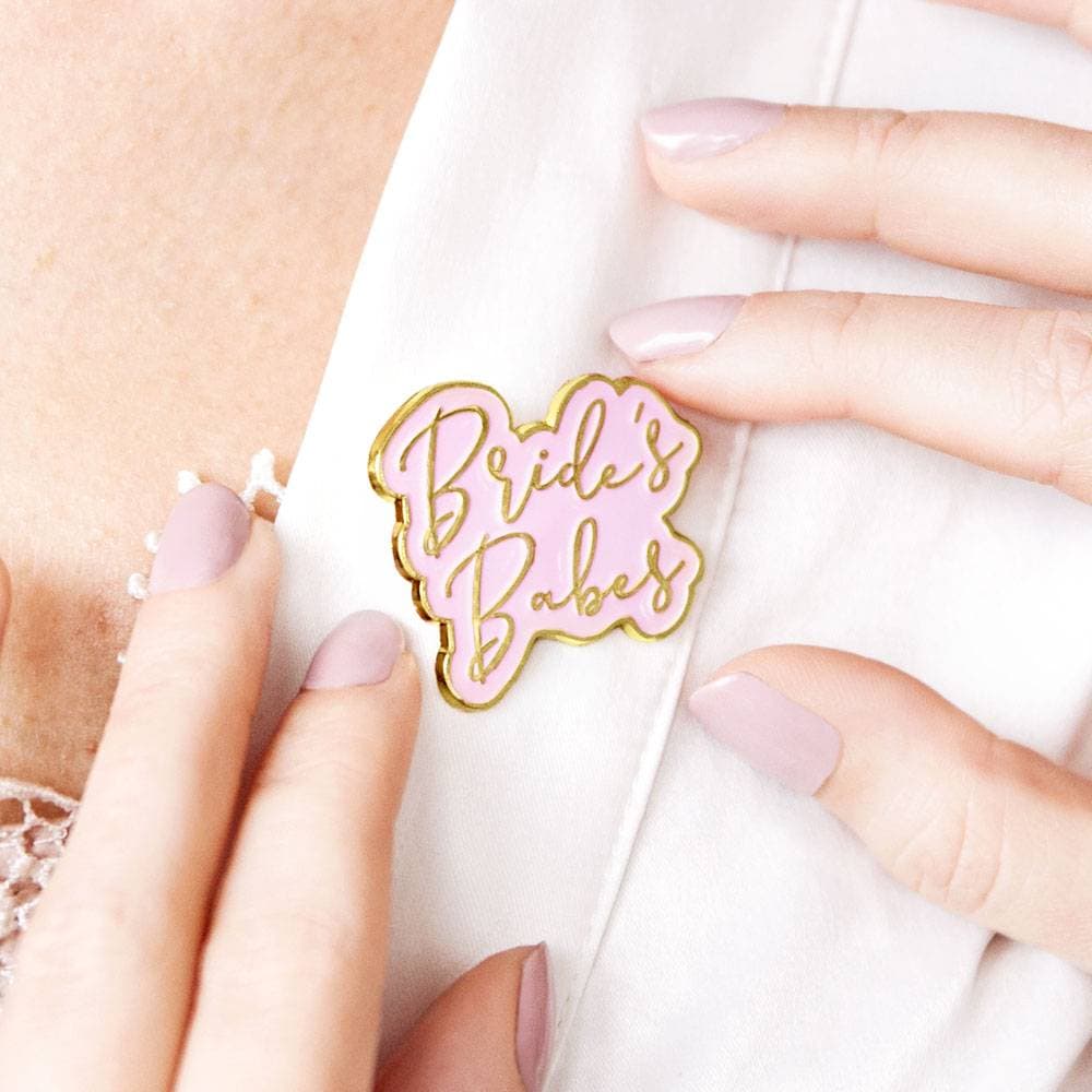 PartyDeco Bröllopspin Brudens Vänner - Guld/Rosa