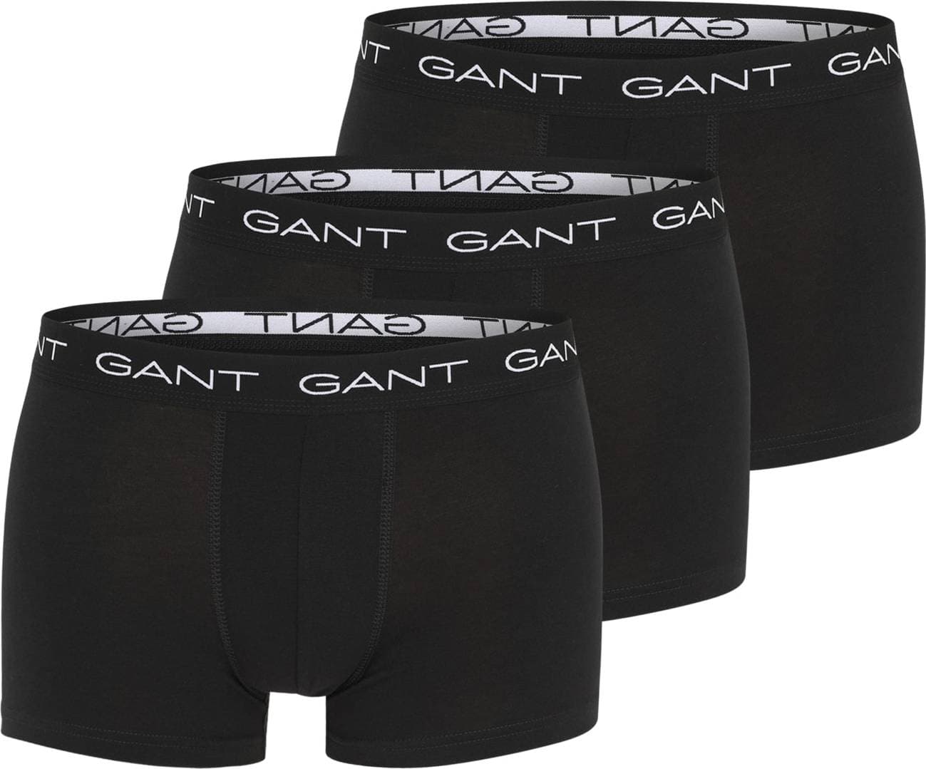 Gant 3-Pack Trunks - Black