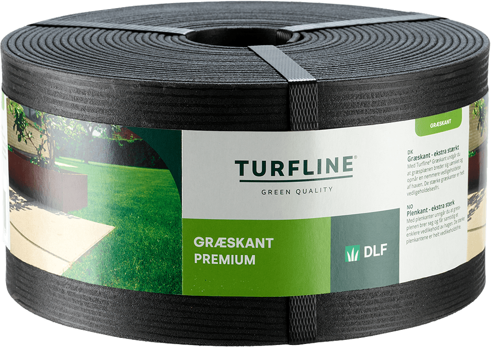 Turfline Rabattkant Premium 8 m x 12.5 cm Svart