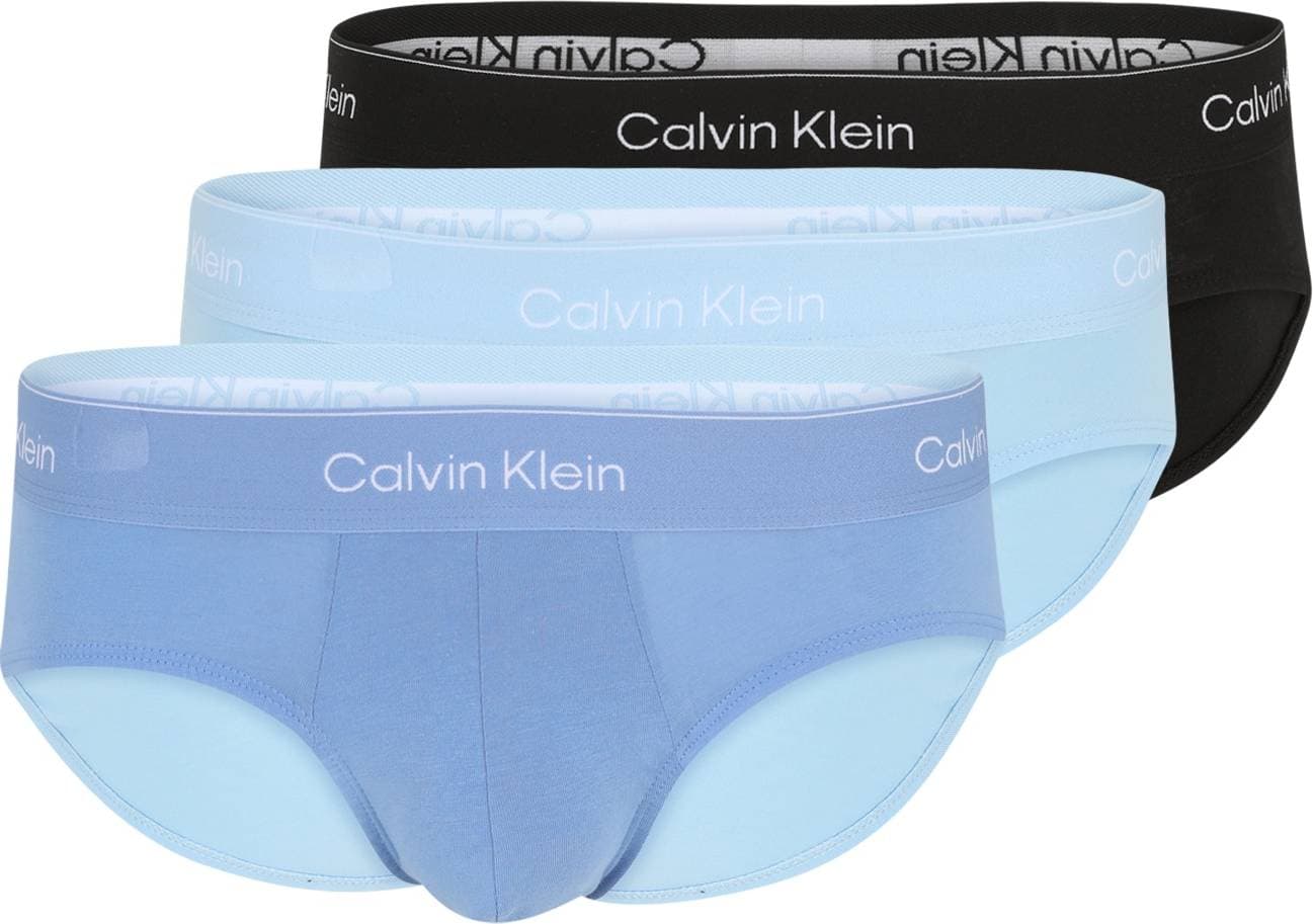 Calvin Klein Icon Cotton Briefs 3-pack - Black/Blue
