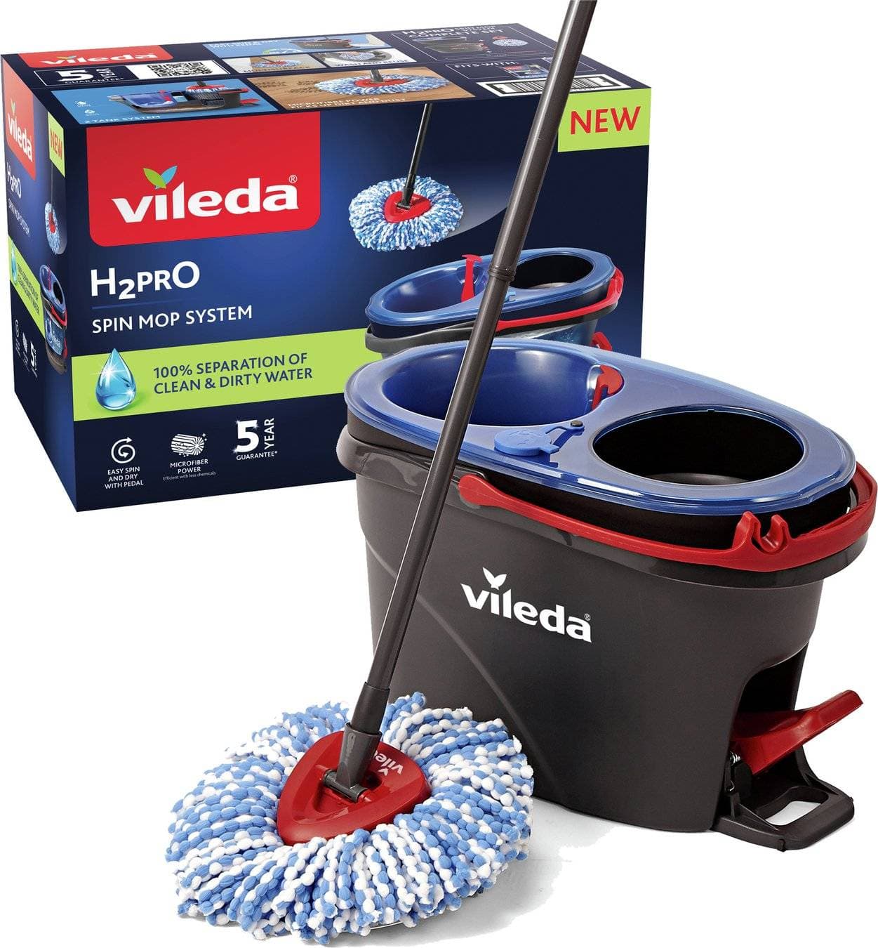 Vileda H2PrO Spin Mop System Zweitanksystem