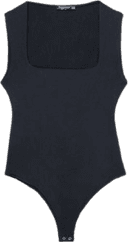 Stradivarius Body Med Fyrkantig Ringning - Svart