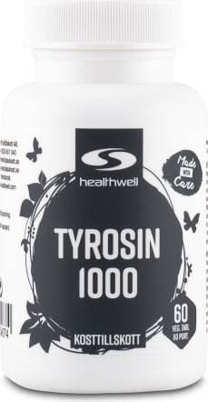 Healthwell Tyrosin 1000mg 60 st