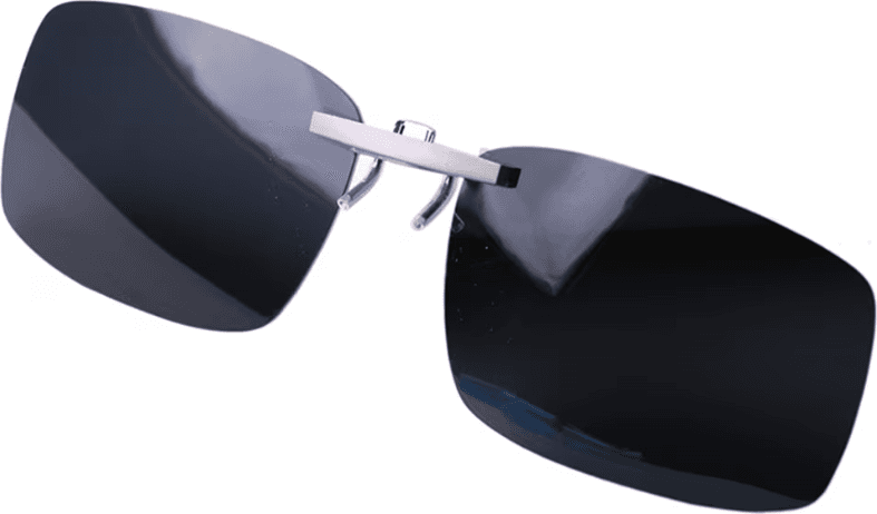 24.se Clip On Sunglasses Black