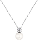 Edblad Luna Necklace - Silver/Pearl/Transparent