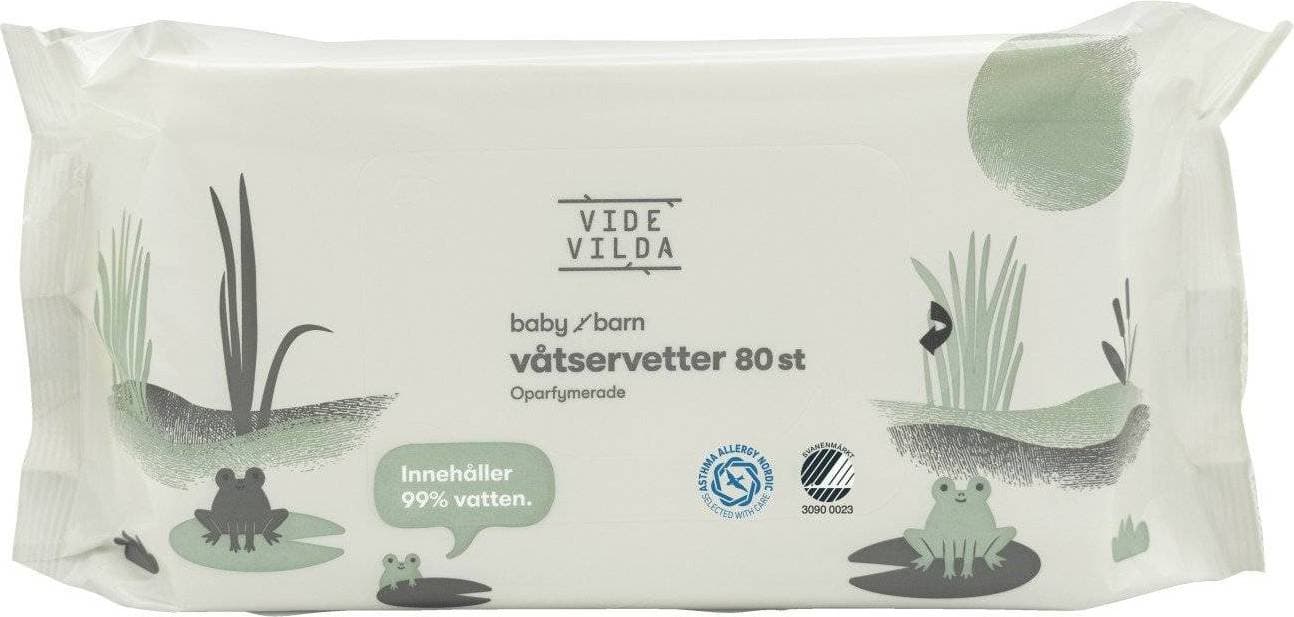 Vide Vilda Wet Wipes 80-pack