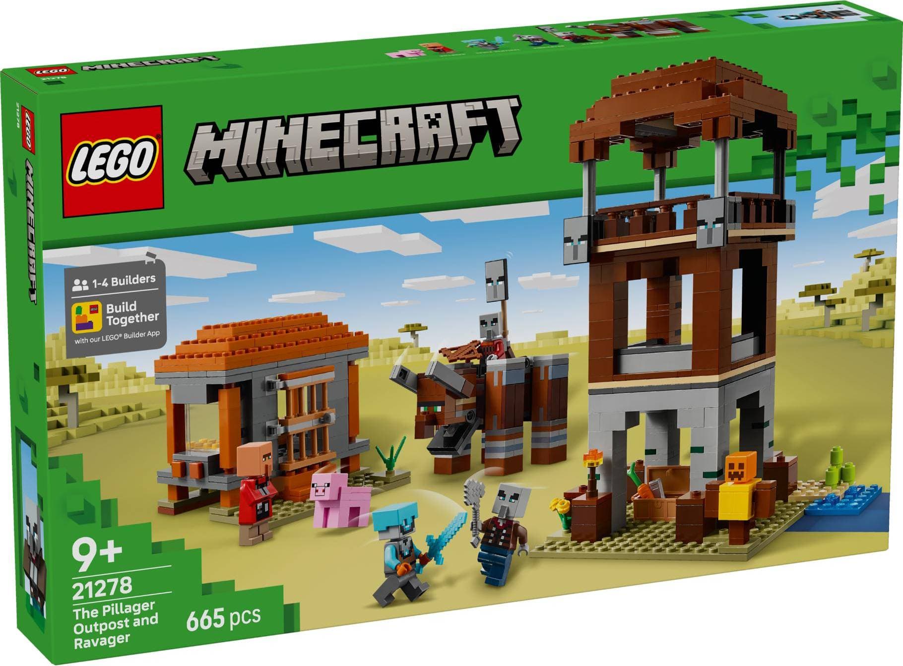 LEGO Minecraft Plundrarvakttorn och Vildtjur 21278