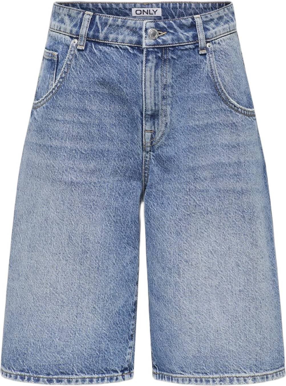 Only Onlmate Reg Baggy Long Shorts DNM N - Blå