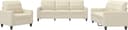 vidaXL 3201339 Cream Soffa 198cm 3st 6-sits