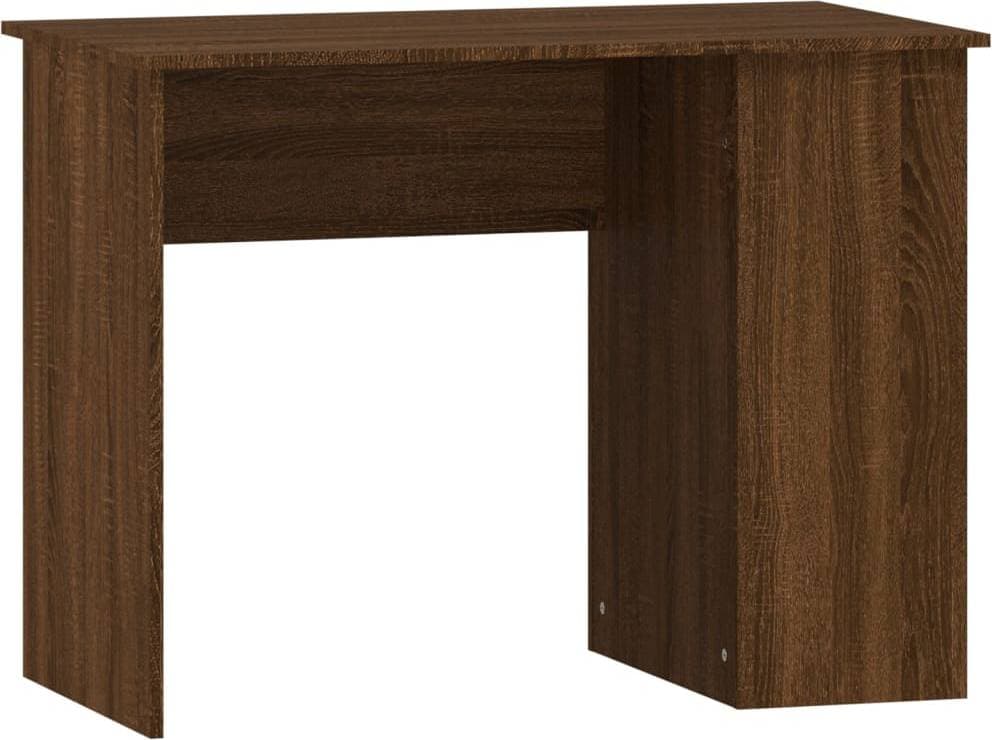 vidaXL 823031 Brown Oak Skrivbord 49x100cm