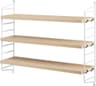 String Pocket Ash/White Vägghylla 60cm