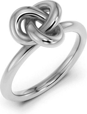 Edblad Infinity Knot Ring S Steel - Steel