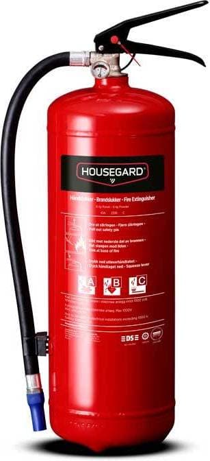 Housegard Fire Extinguisher Powder 6kg Red