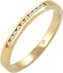 Elli Engagement Band Ring - Gold/Diamonds