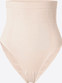 Calvin Klein High Waisted Shapewear Thong - Beige