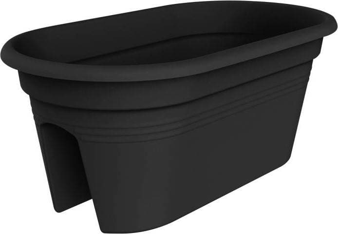 Elho Green Basics Flower Bridge Pot - Living Black 55cm