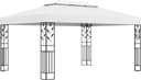 vidaXL Gazebo with Double Roof - White 3x4 m