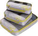 Go Travel Triple Packing Cubes 3 delar - Yellow