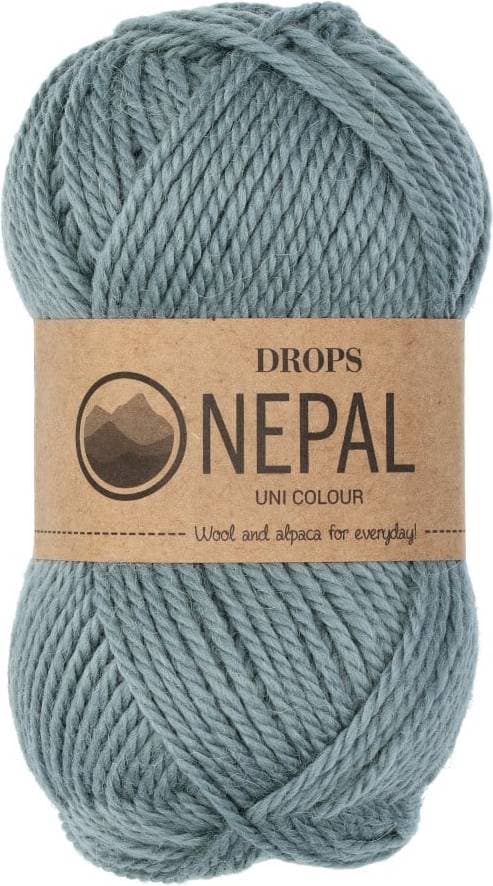 Drops Design Nepal Uni Colour Grågrøn 75m
