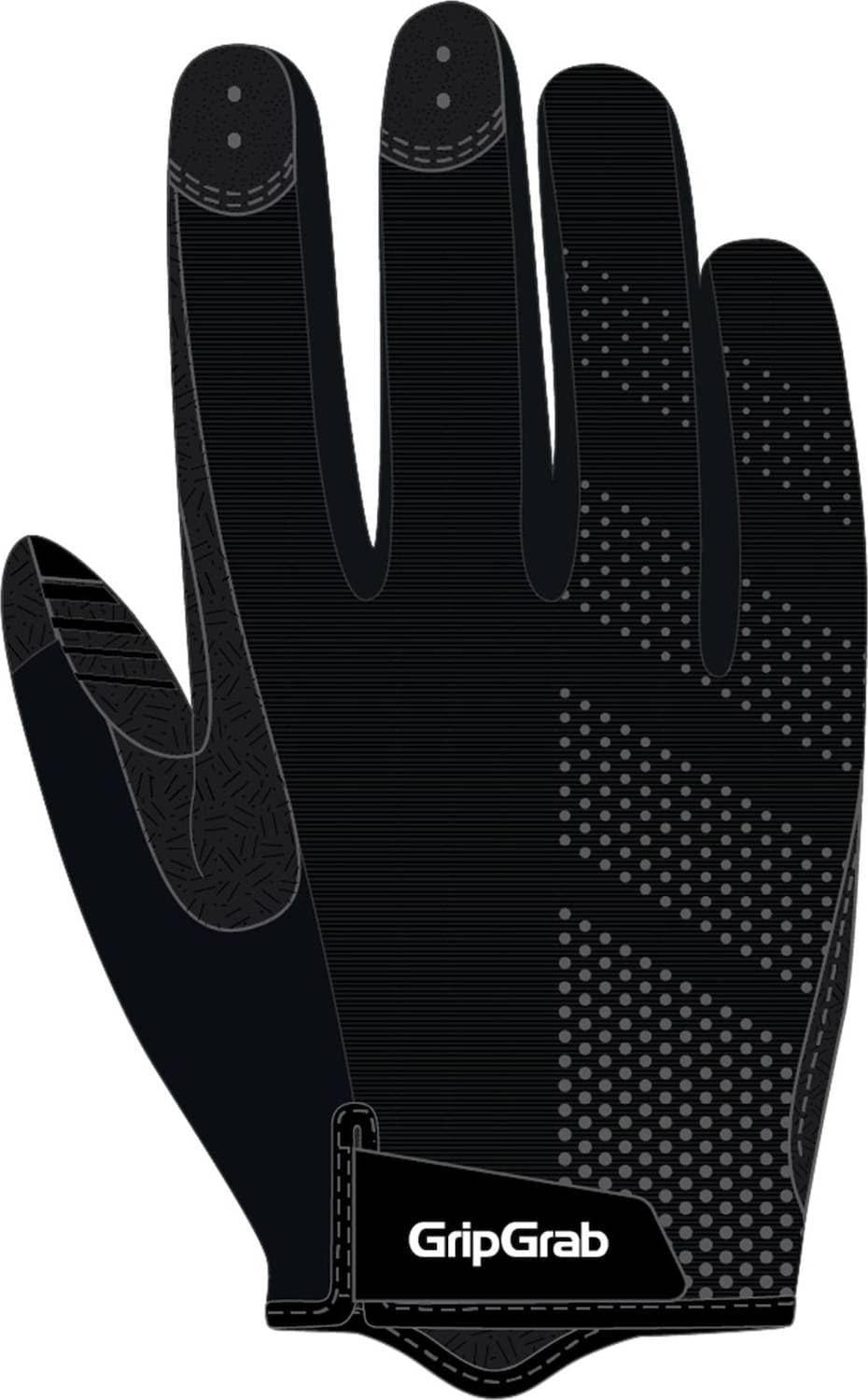 GripGrab Ride Rc Lite Padded Full Finger Glove - Black