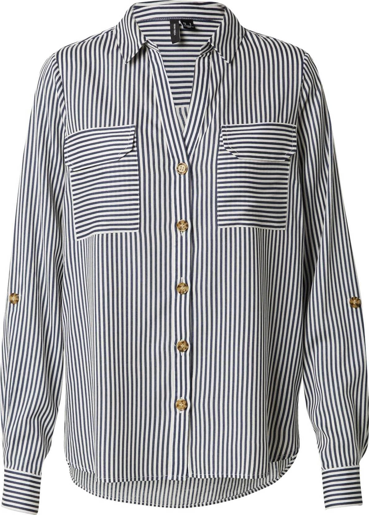 Vero Moda Bumpy Shirt - Navy Stripe