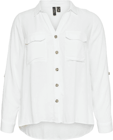 Vero Moda Bumpy Shirt - White/Snow White
