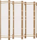vidaXL 6 Panels Cream/White Rumsavdelare 240x180cm