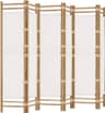 vidaXL 6 Panels Cream/White Rumsavdelare 240x180cm