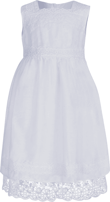 Happy Girls Lina Christening Dress - White