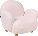 Beliani Barnstol Hem Rosa Ljust Trä