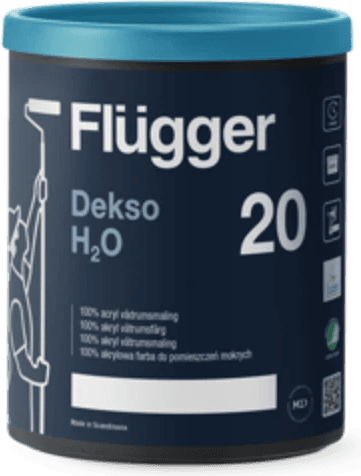 Flügger Dekso 20 H2O Våtrumsfärg 0.7L
