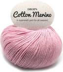 Drops Design Cotton Merino Uni Colour Puder Rosa 110m