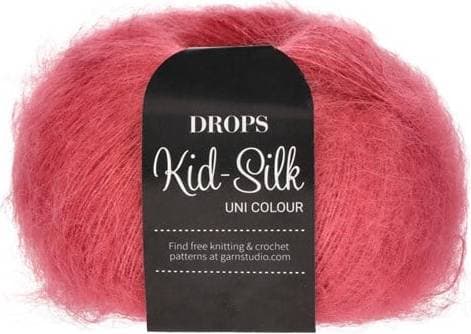 Drops Design Kid Silk Uni Colour Raspberry 210m