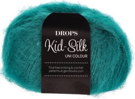 Drops Design Kid Silk Uni Colour Petrol 210m