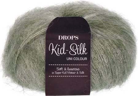 Drops Design Kid Silk Uni Colour Sage Green 210m