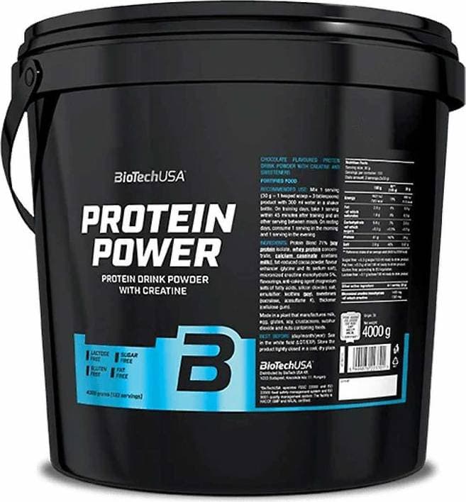 BioTechUSA Protein Power Strawberry & Banana 4kg