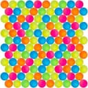 120 Mini Neon Studsbollar Leksaker