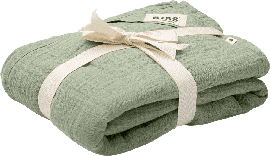 Bibs Cuddle Swaddle Muslin Sage